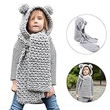 ベビー帽子 Bonice ニット帽子 キッズ キャップ ハット こども 幼児 赤ちゃん 防寒 冬 しもやけ 対策 かわいい かぶりもの 毛糸 子供用 防風 防寒対策 ギフトに最適 お出かけ お散歩 秋
