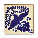 【B'stile】絵画のような壁タイル「メキシコタイル」M052-4（陶器質｜100mm角｜屋外壁/屋内壁用）1枚
