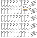 Mini Skater 30lb画像吊りフックHangers with Nails ,セットof 50 ( 50 Hangers & 50 Nails、シルバー