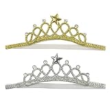 Wrapables赤ちゃんプリンセスクラウンのヘアバンドラインストーン( Set of 2 )