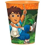 Amscan Fun Diego 's Biggest Rescueプラスチック誕生日パーティーFavor Cup、16オンス、オレンジ