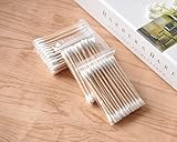 Lautechco 10パック ダブルヘッド健康メイクアップ化粧品の耳クリーンジュエリークリーン綿棒スティック