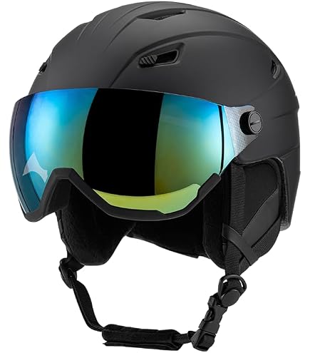Amazon | Tachiuwa スキーヘルメット、スノースポーツヘルメット、防曇