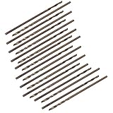 uxcell ドリルビット HSS ストレートシャンク 電動ドリル パーツ 0.9mm 直径 20枚入り