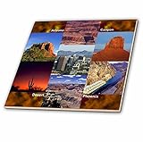 Sandy Mertens Arizonaアリゾナ州 – Landscapeコラージュ – タイル 6-Inch ct_21723_2