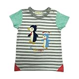 【SiShuNon/シシュノン】ペンギン親子BDTシャツ ベビー服 子供服 男の子 キリン ボーダー 半袖Tシャツ 90 12 グレー