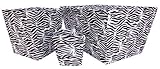 Trend Lab 3 Piece Zebra Striped Fabric Bin Set by Trend Lab [並行輸入品]