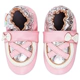 モモ ベビー 乳児/幼児用バレリーナ デザイン ソフト ソール レザーシューズ ネイビー 0-6ヶ月/米国乳児用サイズ1-2.5 M (インポート)