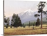 The Henry Fordプレミアムシックラップキャンバス壁アート印刷題名のSan Francisco山nearアリゾナ州フラッグスタッフヴィンテージ写真 40" x 30" ah0200-0052