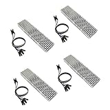 Baoblaze 各4個　ドットマトリクス　5Pライン　8桁　Arduino対応　 制御モジュール　MAX7219 　LEDディスプレイ　