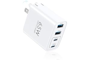 TOPADRE 65W 充電器 type-c 【4台同時に急速充電・小型超軽量・PSE認証済】usb コンセント 4ポート | タイプC 充電器 携帯 に便利 GaNIII 高速PD3.0/QC3.0/PPS/SCP規格Type-C/USB-A対応 