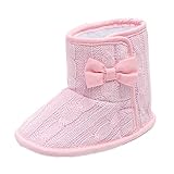 WIN ベビーシューズ 子供靴 ベビーブーツ ファーストシューズ キッズ 赤ちゃん 女の子 男の子 お洒落 出産祝い ギフト 滑り止め 超可愛い (内寸13cm, ピンク)