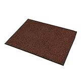 XUERUI バリヤーマットドアマットゴムバックメディアランナーバリヤーマットラグ（120cm×150cm） ( 色 : ブラウン ぶらうん )