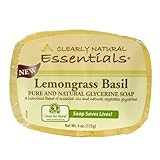 Clearly Natural Glycerin Bar Soap - Lemongrass Basil - 4 oz - 1279603