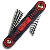 FancyAuto　トルクスドライバー　多機能　折り畳み式　スマホ　バイク　修理用　パーツ　精密　ねじ回し　ドライバーセット　ねじ　工具　ハンダ補正（レッド）