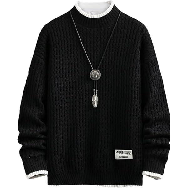 Amazon | [foveitaa] セーター メンズ 秋冬服 厚手 シンプル オシャレ