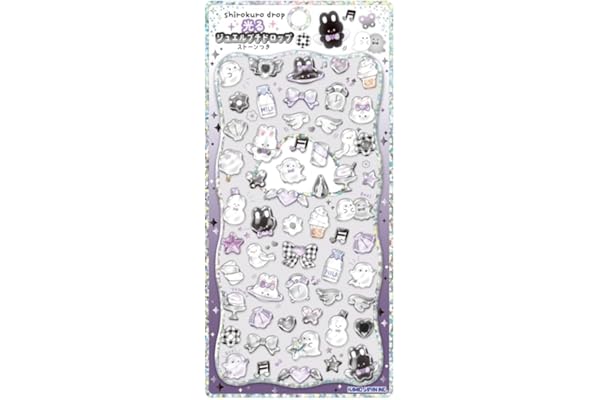 カミオジャパン ステッカー 光るプチドロップステッカー しろくろどろっぷ 230250
