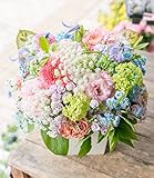 アレンジメントフラワー 生花 ギフト Lサイズ イメージ(可愛い)大臣賞受賞デザイナー おまかせアレンジメント