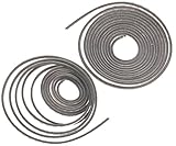 2pcs 6 mm x 6 mmドアウィンドウフレームExcluderブラシストリップセルフ粘着5 M