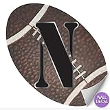 壁デカールLetterベビー名デカールステッカー装飾文字装飾スポーツ – 子供の赤ちゃんの保育園、男の子の寝室、子どもの遊び部屋by bugs-n-blooms Letter " N " ブラウン N