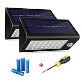 400Lumens Max 32LED Solar Lights, Hallomall Waterproof Solar Powered Outdoor Motion Sensor Lights,wi