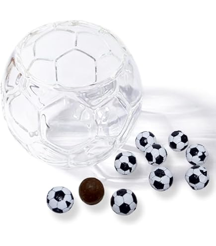Amazon | やおきん ポット入り サッカーボールチョコ （1ポット100個