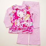 サンリオ ハローキティ Tシャツ生地の長袖パジャマ 100cm-130cm（832KT108113） (110cm)
