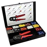 3400 PieceワイヤFerrulesスターターキットを自己調整ツール22 AWG TO 10 AWG Insulated connectors-sk700sq