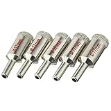 uxcell ダイヤモンドグリットホールソー ドリルビット タイルグラス用 マーブルドリルビット 5個入り