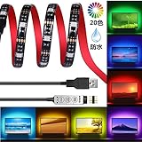 ledテープ 防水 USB式 RGB 照明 SunnyNight 200CM smd5050 ...