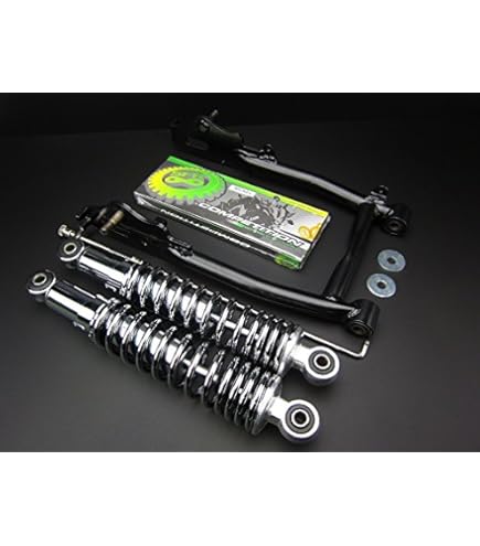 Amazon | 10cmロングスイングアーム ブラック＆280mmリアショック