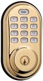 Yale Security YRD210-ZW-605 Real Living Electronic Push Button Deadbolt, Fully Motorized with Z-Wave