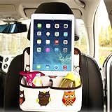 liankeshop 多機能カーシートバックポケット 車用収納ポケット 大容量 カーストレージ収納袋 収納袋 車ティッシュボックス 収納ボックス 収納ポケット取り付け簡単　収納 袋　かわいい　IPAD