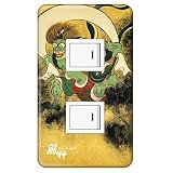 スイッチプレート カバー 浮世絵 俵屋宗達 風神 2つ穴