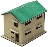 アドバンス Zゲージ 0045 総二階戸建住宅 (緑屋根) (ペーパーストラクチャー キット)