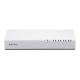 バッファロー BUFFALO 10/100Mbps対応 プラスチック筺体 電源内蔵 8ポート ホワイト スイッチングハブ LSW4-TX-8NP/WH