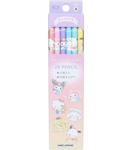 Amazon | かきかたえんぴつ サンリオ ウサハナ B 1ダース 12本入り
