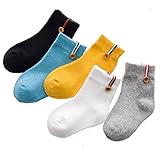 MY-secretキッズ靴下ソックス綿秋冬かわいい女の子ガールズお姫様リポン蝶結びジュニア発表会吸湿抗菌5足セット (M, H)
