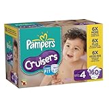 Pampers Cruisers Diapers Size 4 Economy Pack Plus,160 Count by Pampers