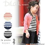 (ラポシェビスキュイ) La poche biscuitボーダー切り替えワンピース/ 夏 80 ブルー