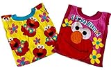Sesame Street Elmo Baby bibs- 2 Piece Pack (イエロー/レッド)