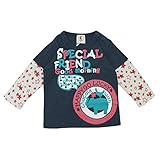 【H28年春物】 chocola(ショコラ) ガーゼ天竺切替長袖Tシャツ 110cm/杢コン NO.CH-1621-15010