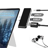 Microsoft Surface Go専用 USBハブ Surface Go 3/Surface Go 2対応 Rytaki 4K@30Hz HDMIポート+USB 3.0ポート+3.5mmヘッドフォンジャック+USB2.0ポート 高速データ転送 Windows 10 サーフェス ゴー専門の4-in-2 USB 3.0変換アダプター