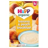 Hipp Organic 4 Month Banana And Peach Breakfast +（ 230グラム) ｘ8箱
