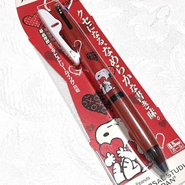 Amazon Co Jp スヌーピー ジェットストリーム 3色 油性 ボールペン 0 5 ボール 替芯交換可能 文房具 オフィス用品