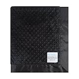 My Blankee Minky Dot Baby Blanket, 30 x 35, Black by My Blankee