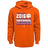 NCAA Clemson Tigers Boys National Champs Stacked hoodienational Champs Stacked Hoodie、オレンジ、S ( 8 )
