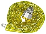 Guard Security 762 Vinyl Covered Hardened Steel Chain with 740 Padlock, 6-Feet x 3/16-Inch Guard Sec