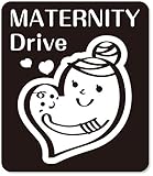 imoninn マタニティステッカー　【マグネットタイプ】　C：MATERNITY Drive　（黒色）