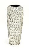 Deco 79 Ceramic Seashell Vase, 9 by 21-Inch [並行輸入品]